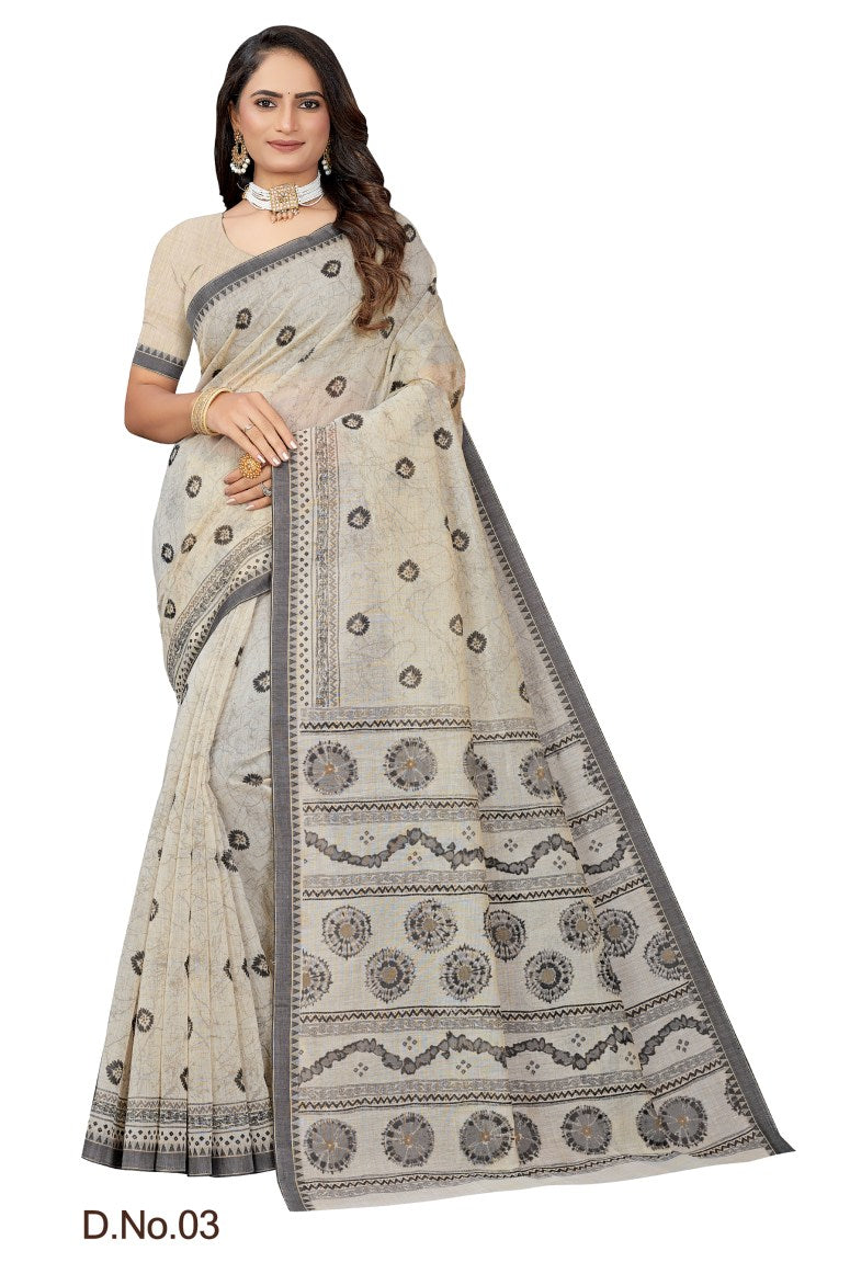 Pure Cotton Silk Saree.