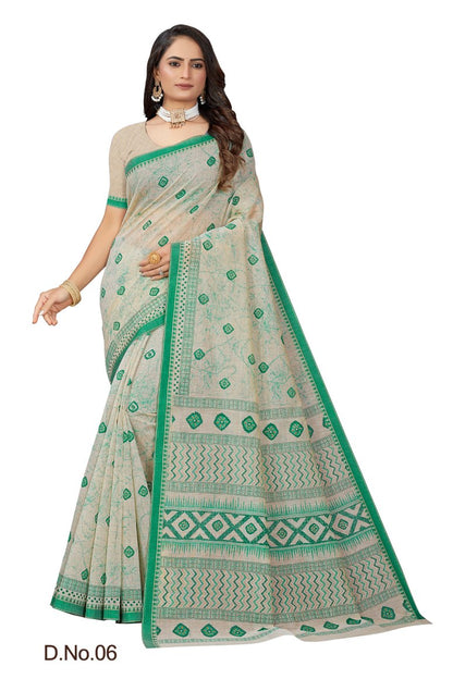 Pure Cotton Silk Saree.