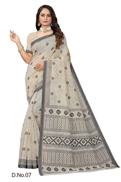 Pure Cotton Silk Saree.