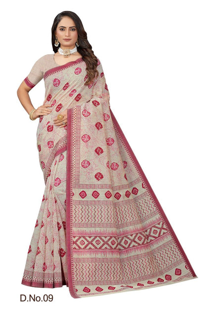 Pure Cotton Silk Saree.