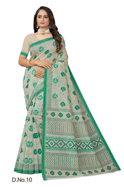 Pure Cotton Silk Saree.