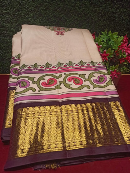 Pure Kanchipuram Silk Saree.