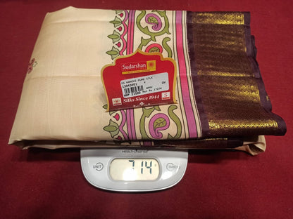 Pure Kanchipuram Silk Saree.