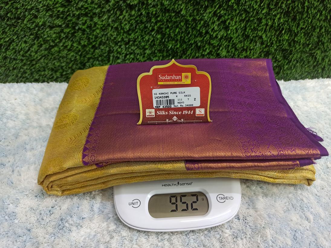 Pure Kanchipuram Silk Saree.