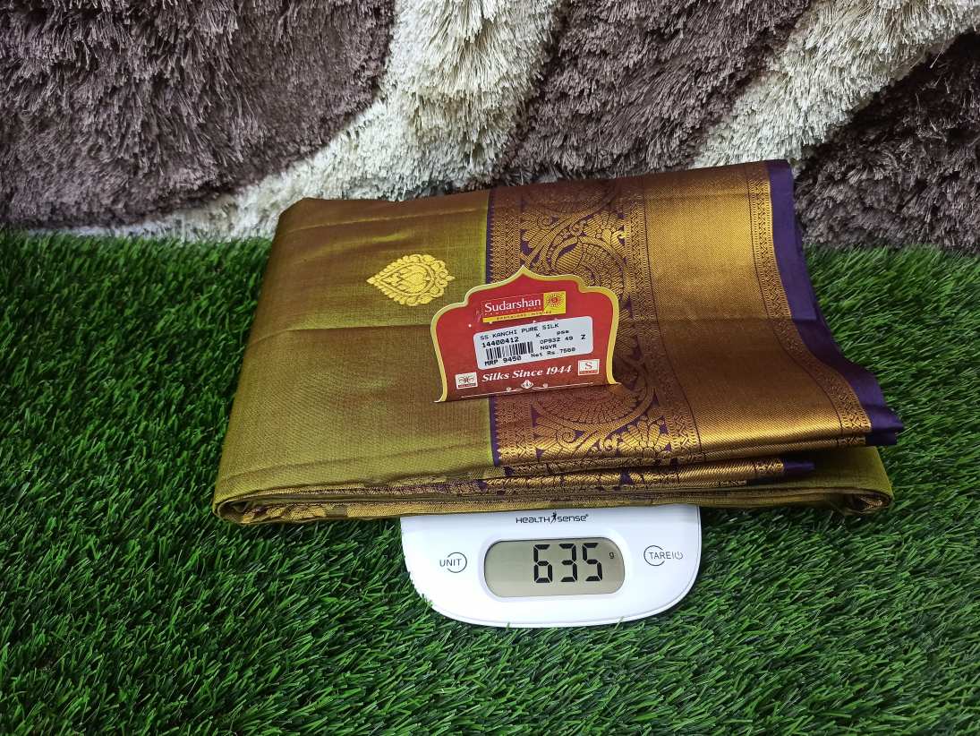 Pure Kanchipuram Silk Saree.