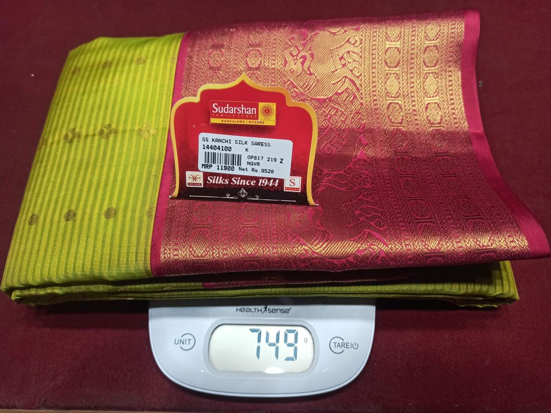 Pure Kanchipuram Silk Saree.