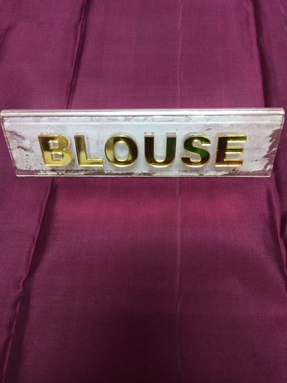 Pure Kanchipuram Silk Saree.