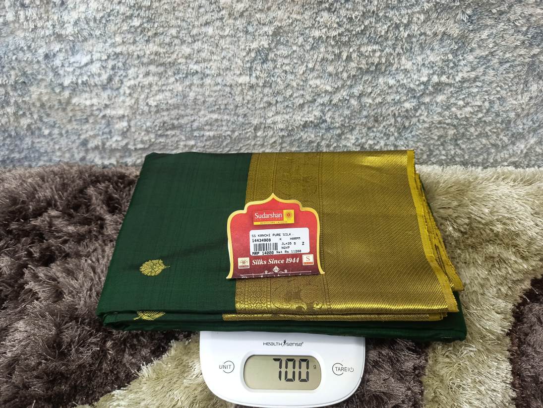 Pure Kanchipuram Silk Saree.