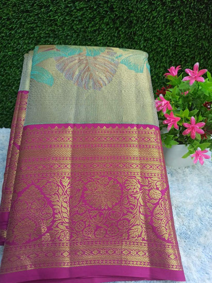 Pure Kanchipuram Silk Saree.