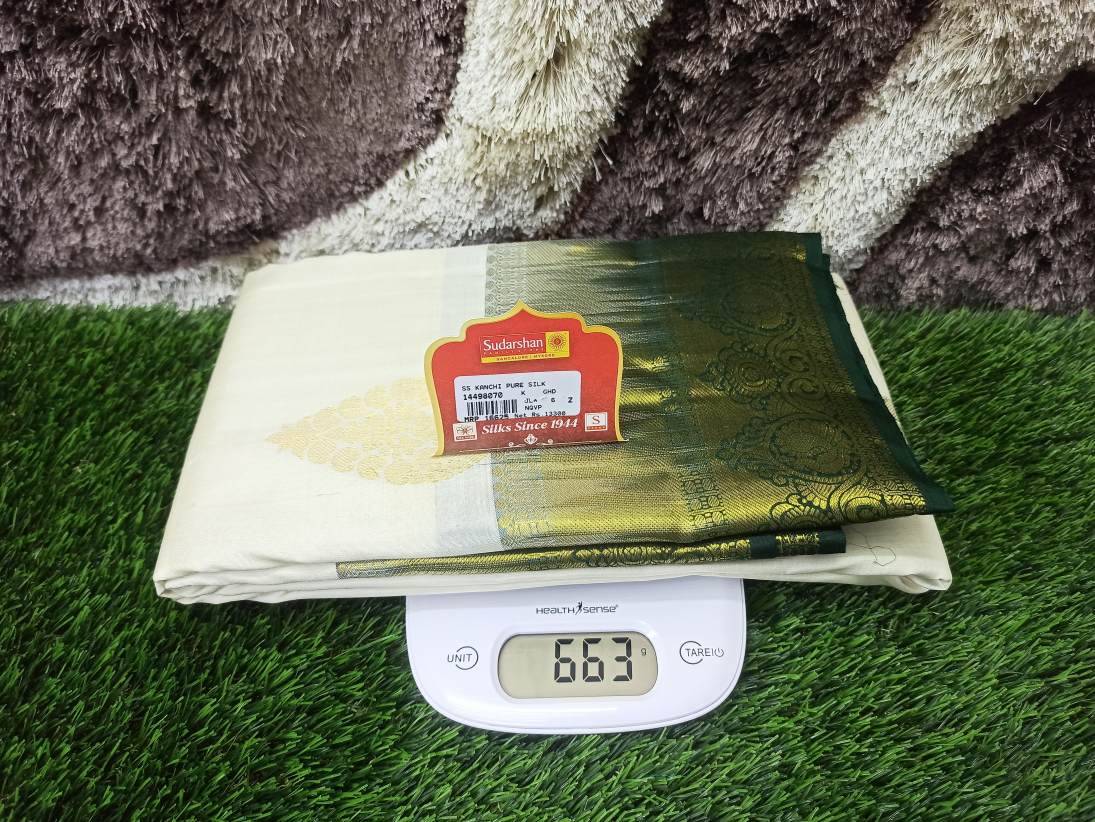 Pure Kanchipuram Silk Saree.