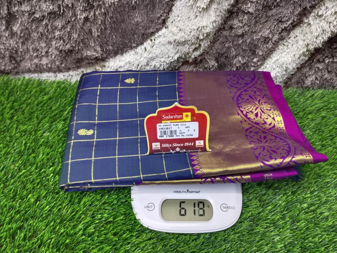 Pure Kanchipuram Silk Saree.