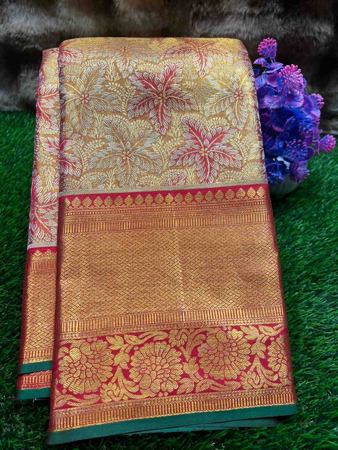 Pure Kanchipuram Silk Saree.
