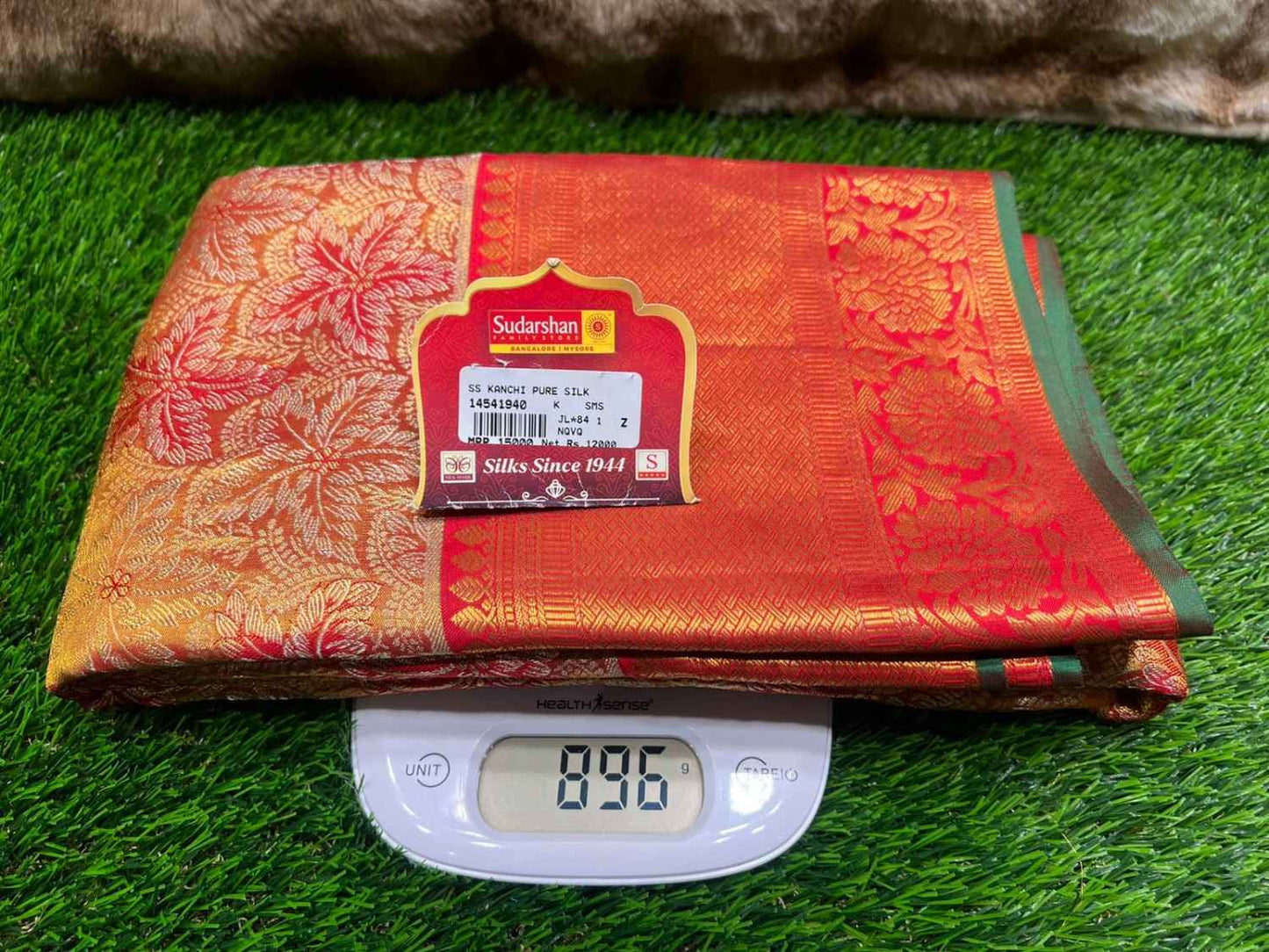 Pure Kanchipuram Silk Saree.