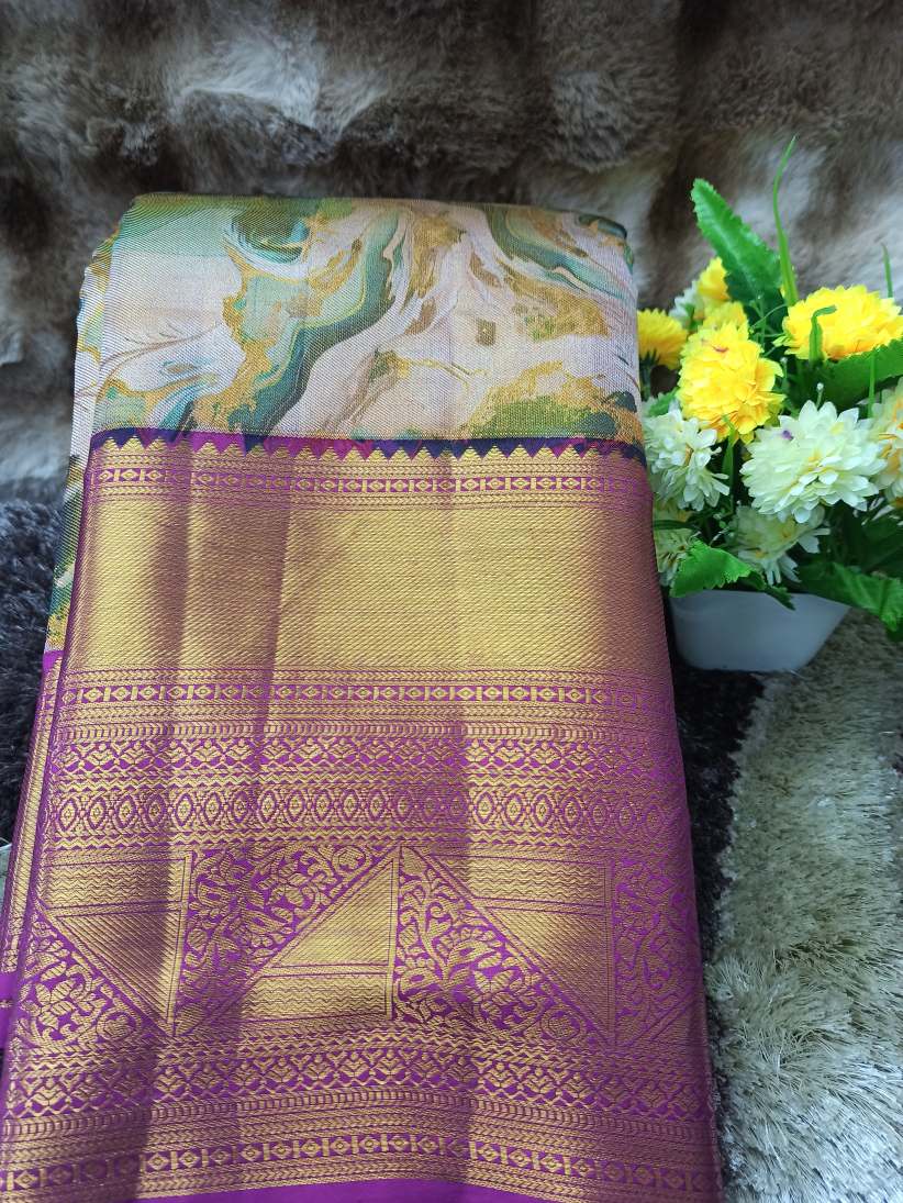 Pure Kanchipuram Silk Saree.