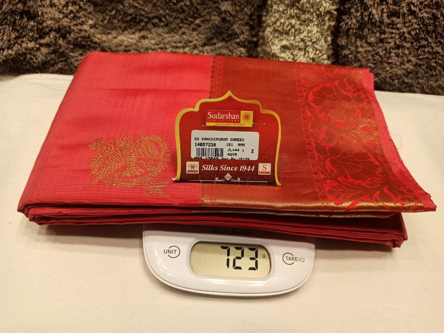 Pure Kanchipuram Silk Saree.