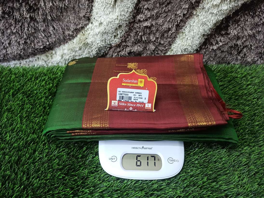 Pure Kanchipuram Silk Saree.