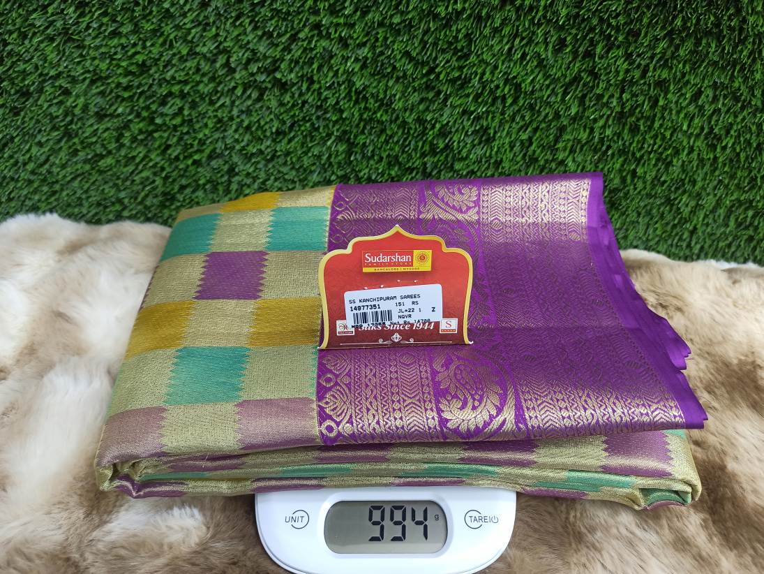 Pure Kanchipuram Silk Saree.