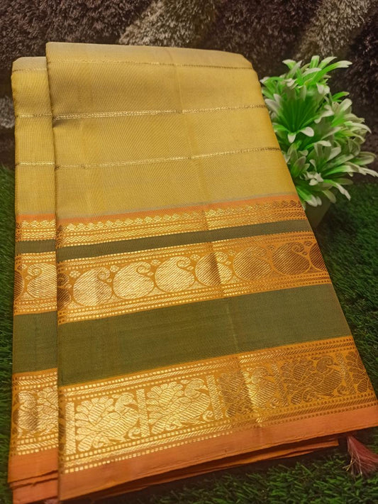 Pure Kanchipuram Silk Saree.