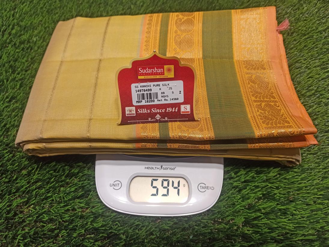 Pure Kanchipuram Silk Saree.