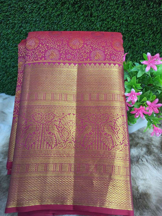 Pure Kanchipuram Silk Saree.