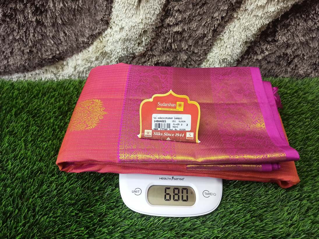 Pure Kanchipuram Silk Saree.