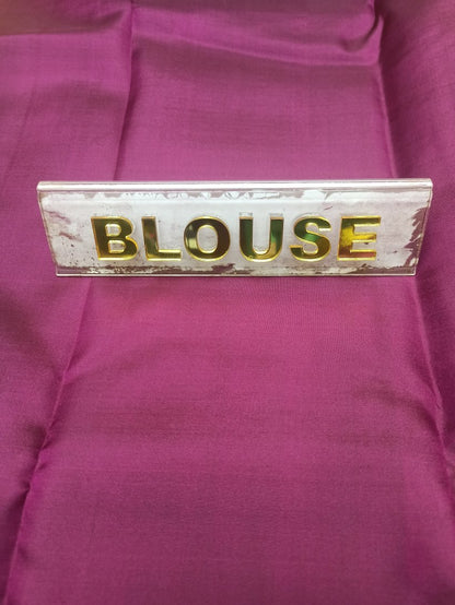 Pure Kanchipuram Silk Saree.