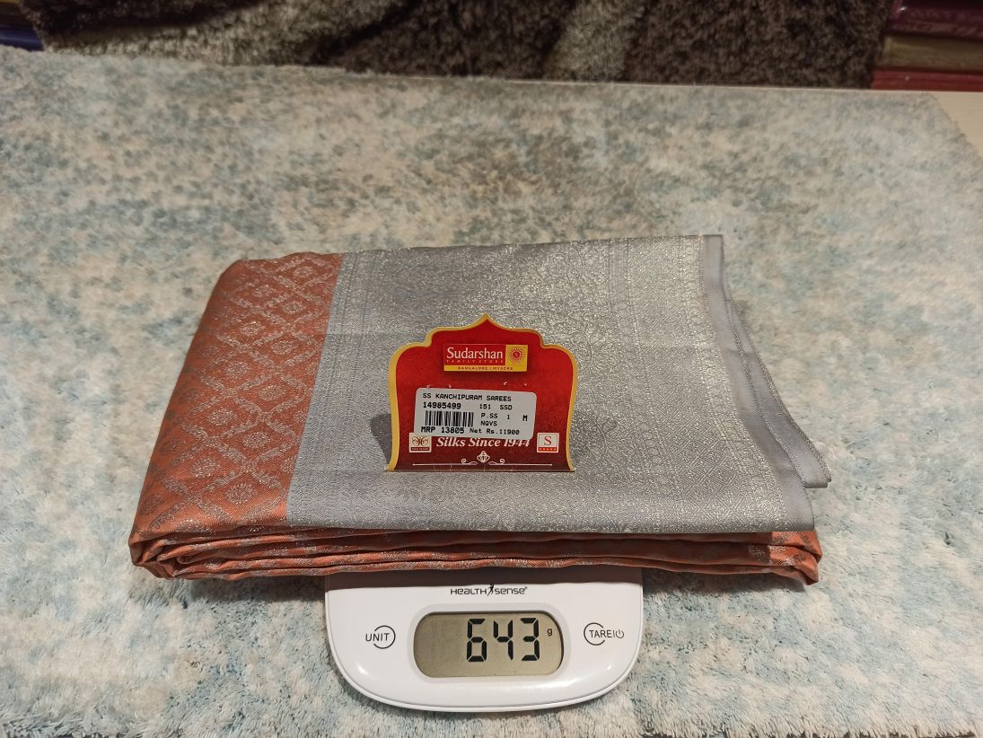 Pure Kanchipuram Silk Saree.