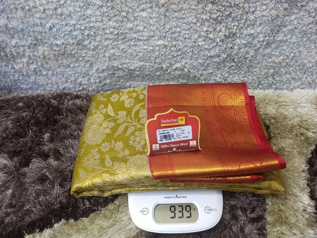 Pure Kanchipuram Silk Saree.