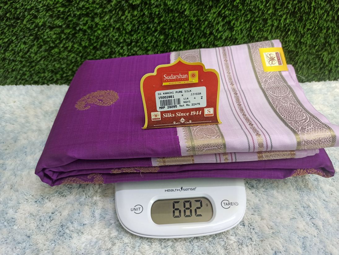 Pure Kanchipuram Silk Saree.