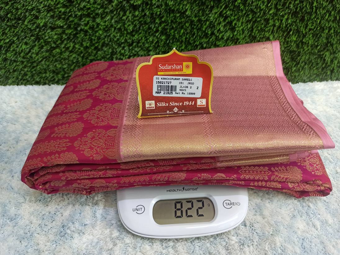 Pure Kanchipuram Silk Saree.