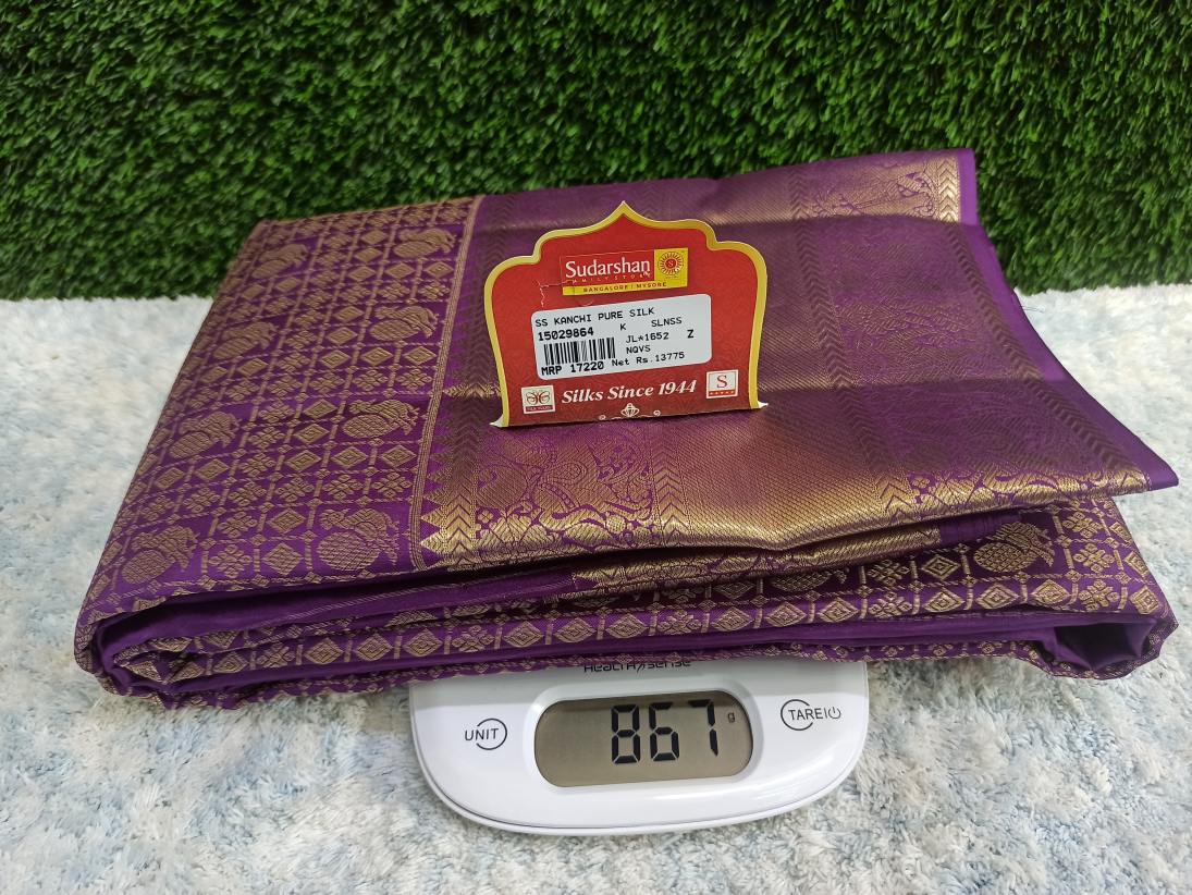 Pure Kanchipuram Silk Saree.