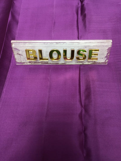 Pure Kanchipuram Silk Saree.