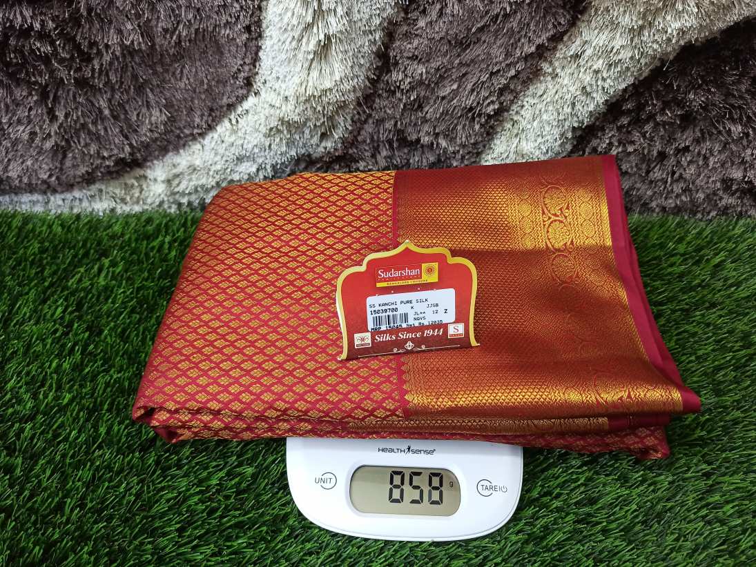 Pure Kanchipuram Silk Saree.