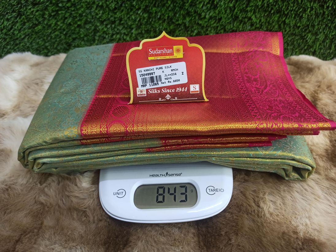 Pure Kanchipuram Silk Saree.