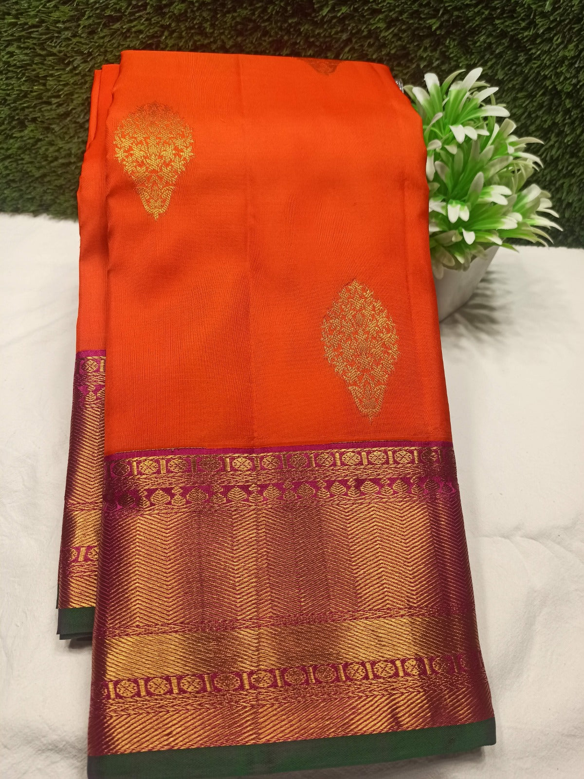 Pure Kanchipuram Silk Saree.