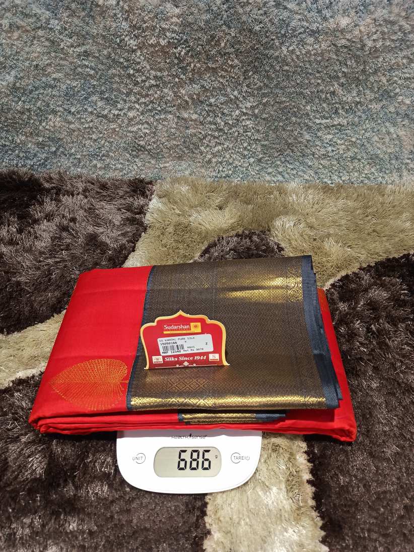 Pure Kanchipuram Silk Saree.