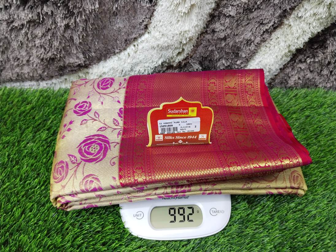 Pure Kanchipuram Silk Saree.