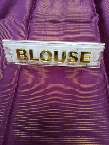 Pure Kanchipuram Silk Saree.