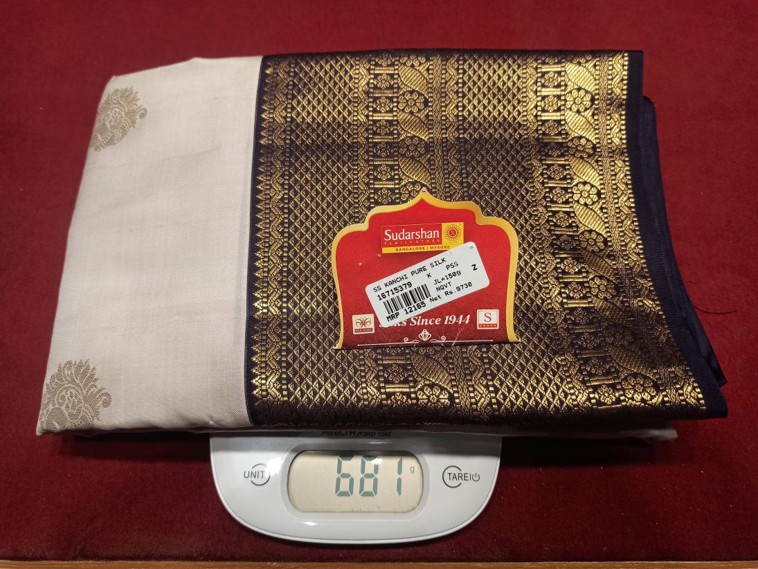 Pure Kanchipuram Silk Saree.