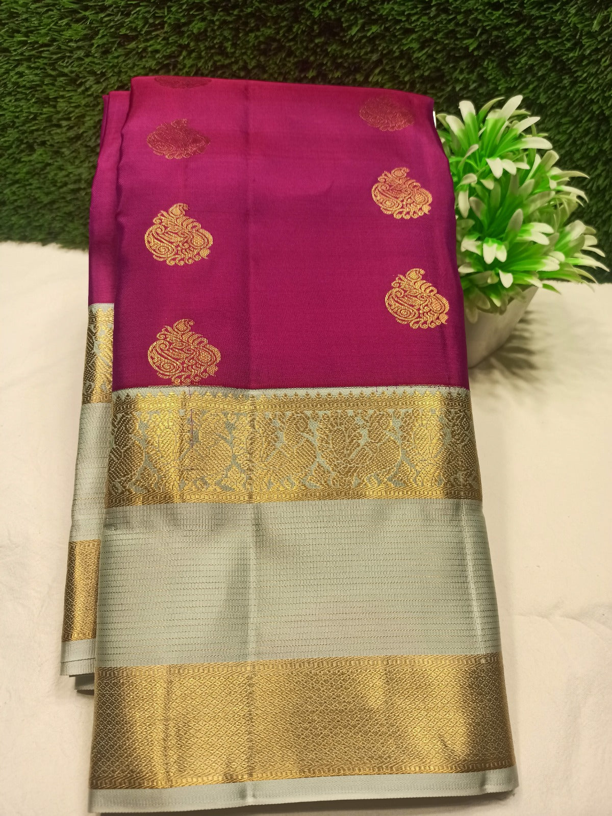 Pure Kanchipuram Silk Saree.