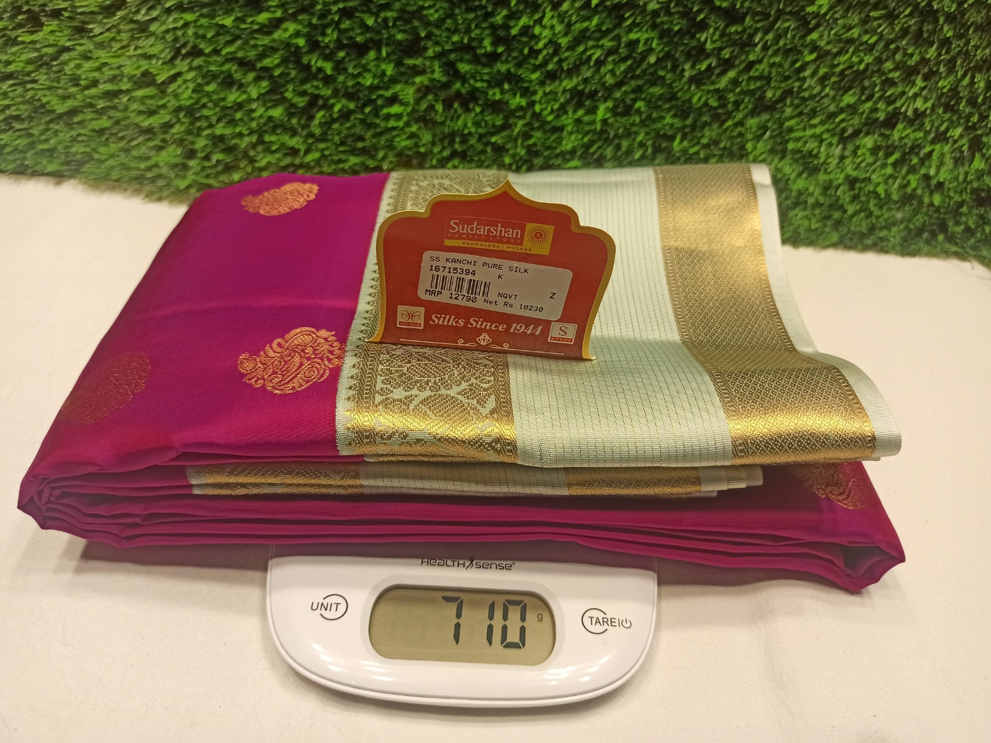 Pure Kanchipuram Silk Saree.