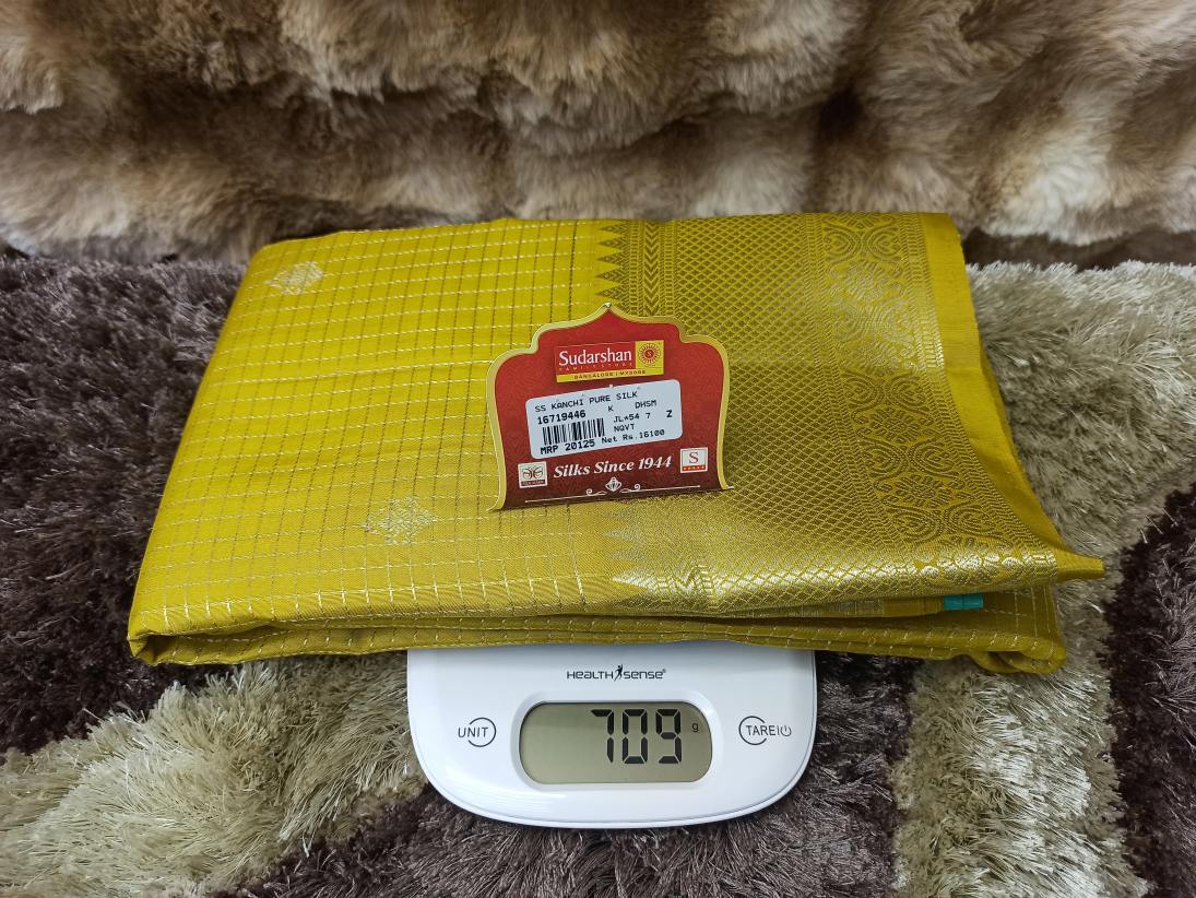 Pure Kanchipuram Silk Saree.