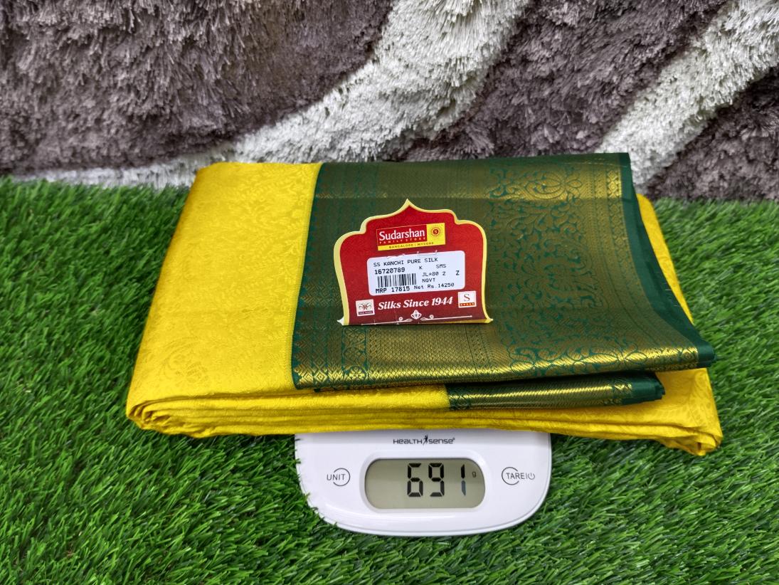 Pure Kanchipuram Silk Saree.