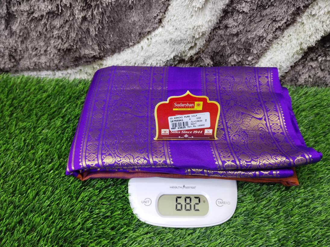 Pure Kanchipuram Silk Saree.