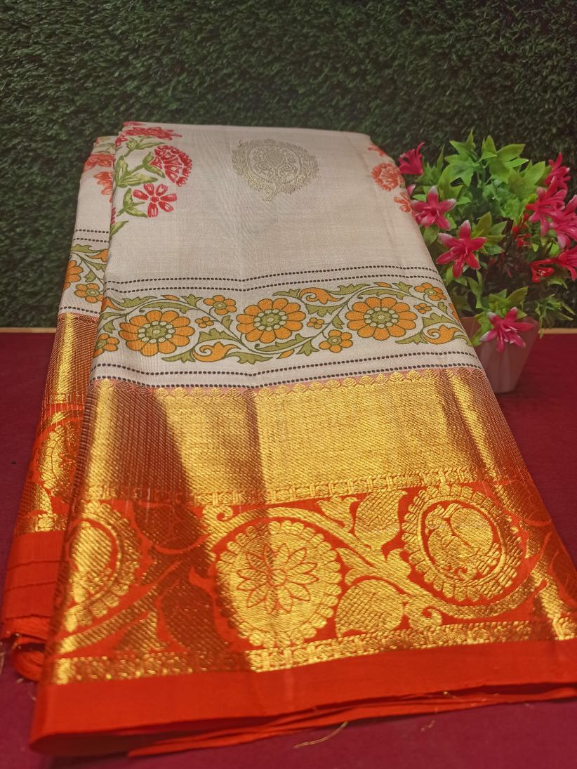 Pure Kanchipuram Silk Saree.