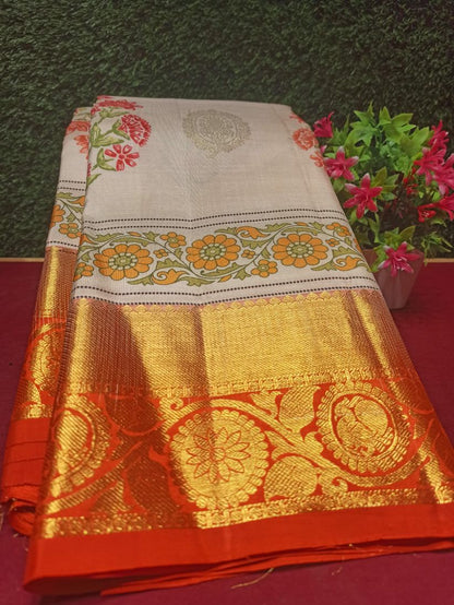 Pure Kanchipuram Silk Saree.