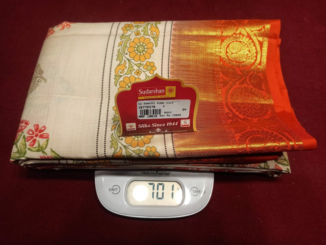 Pure Kanchipuram Silk Saree.