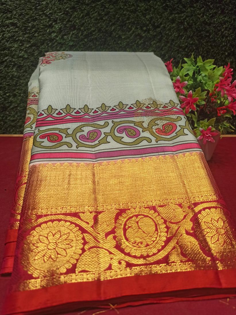 Pure Kanchipuram Silk Saree.