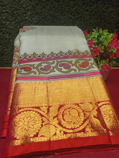 Pure Kanchipuram Silk Saree.