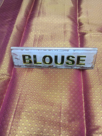 Pure Kanchipuram Silk Saree.
